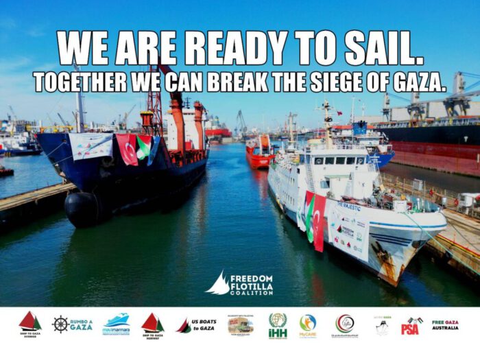 Flottille internationale d’aide civile pour briser le siège de Gaza