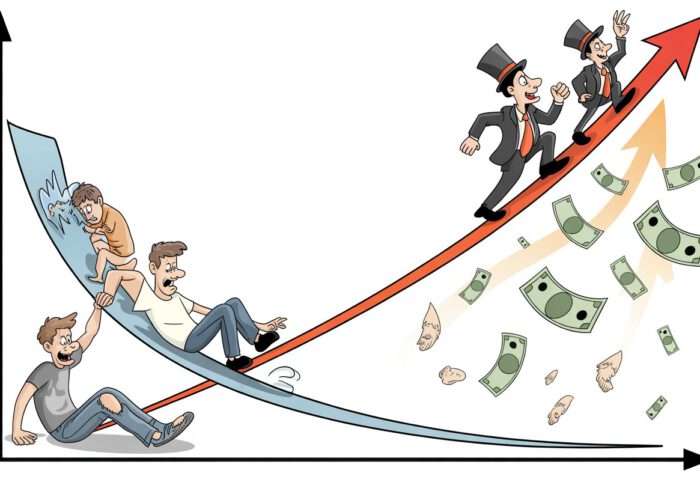 Stagflation et économie en forme de K