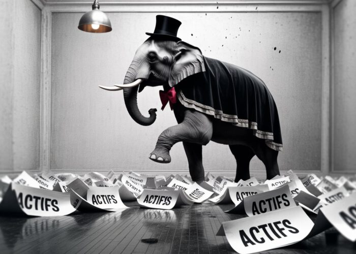 L’éléphant était dans la pièce